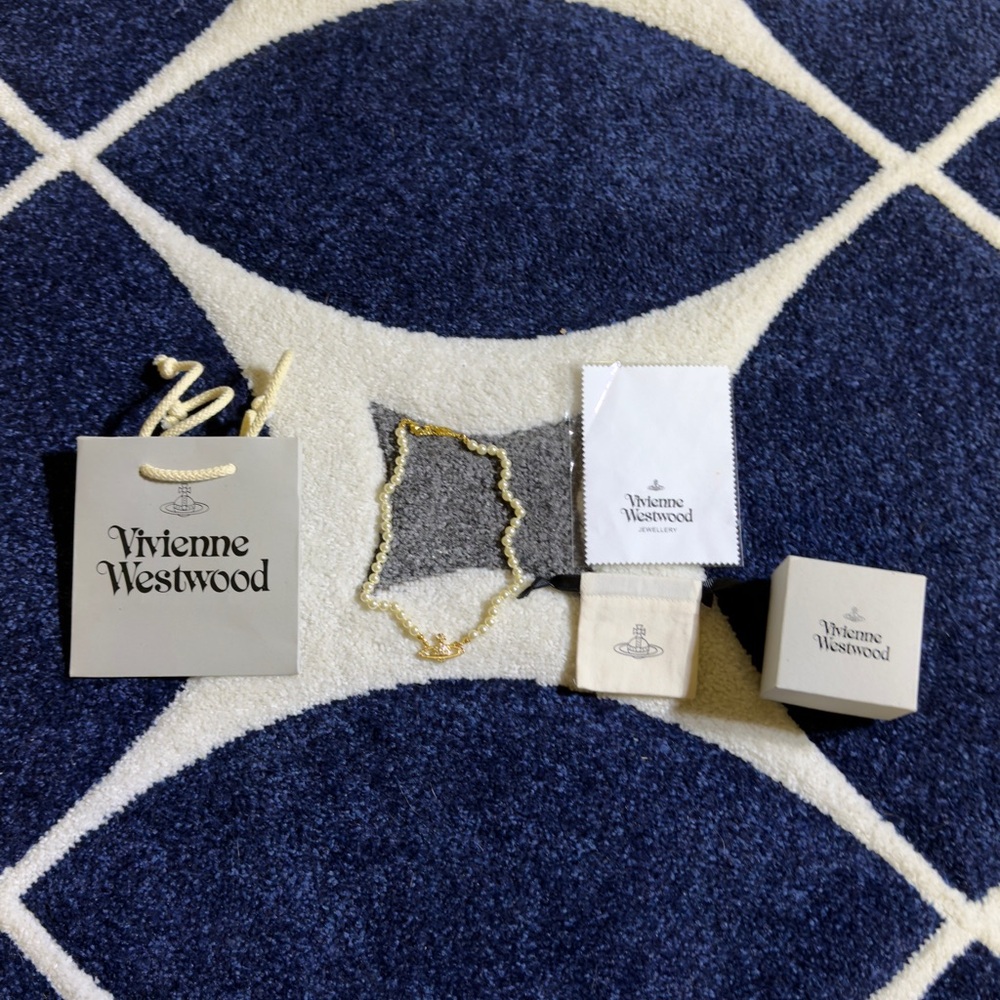 Vivienne Westwood Gold and Pearl Necklace